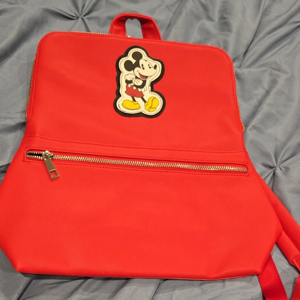 Disney Mickey Mouse Red Backpack NWT